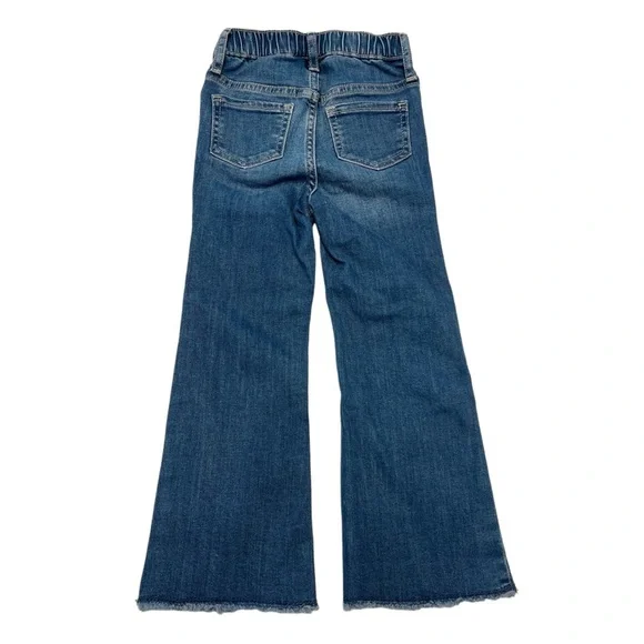 GAP Denim 70’s Flared Kids Jeans with Frayed Hem | Girls 5T - LIKE NEW - Picture 2 of 4